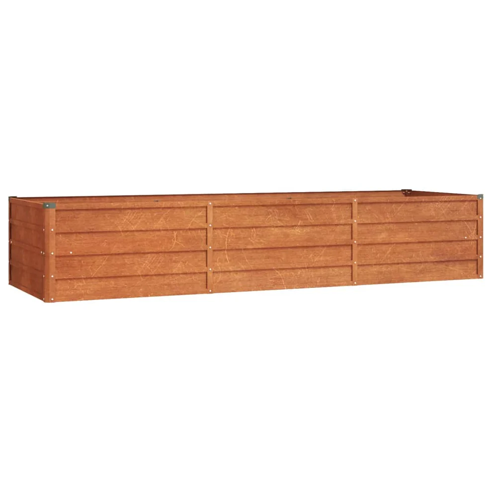 Raised Corten Steel Planter Rusty 240 x 80 x 45 cm - Afbeelding 7