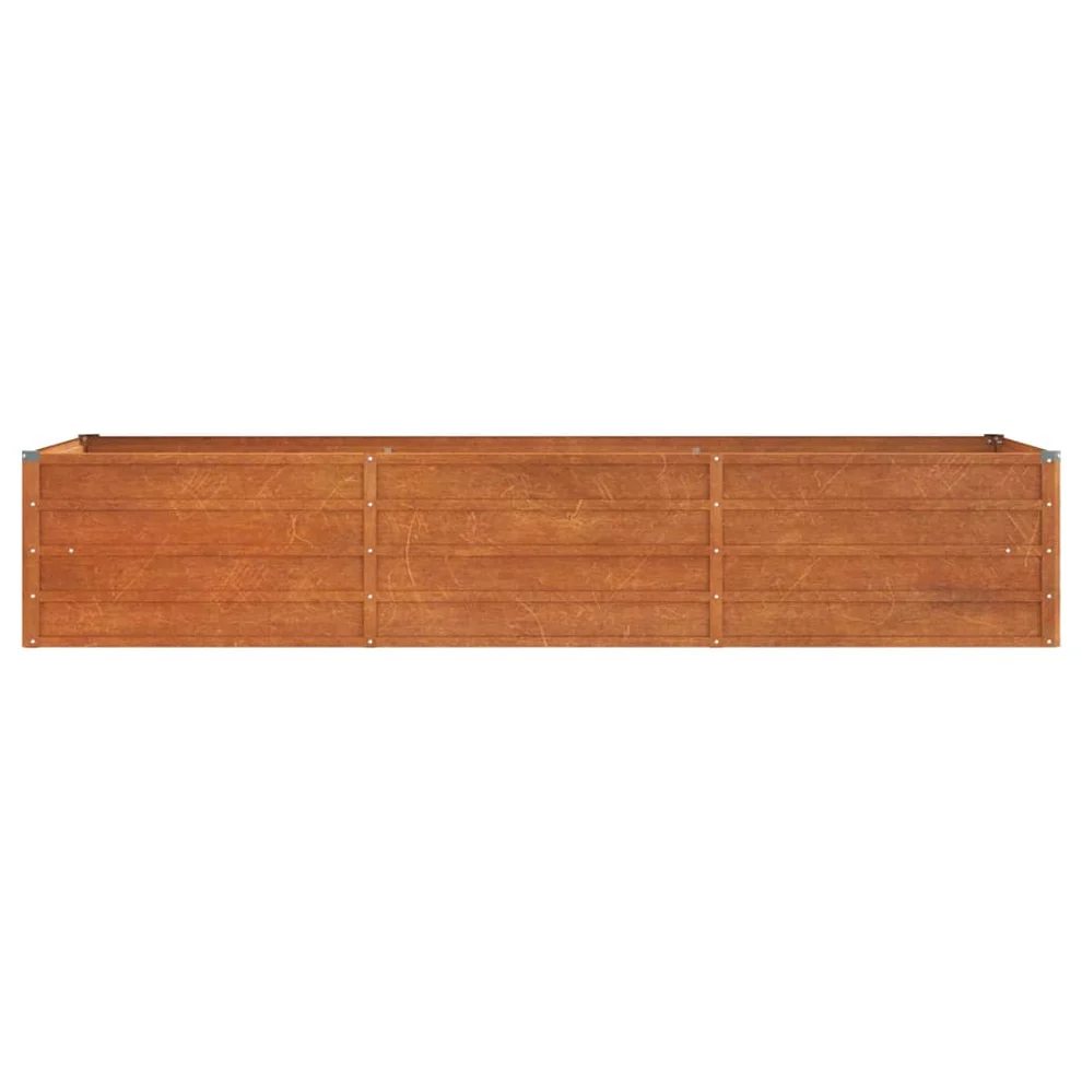 Raised Corten Steel Planter Rusty 240 x 80 x 45 cm - Afbeelding 5