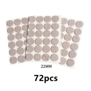 Self-adhesive felt pads for chair legs